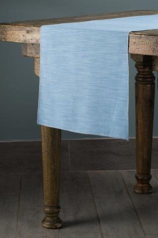 Shantung Wedgewood table runner